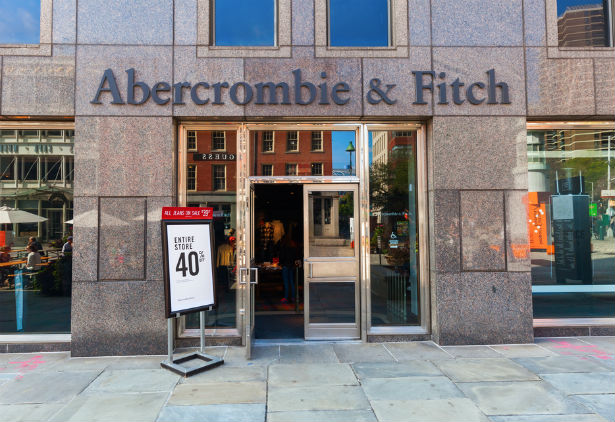 O que acontece com a Abercrombie & Fitch?